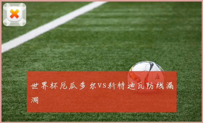 世界杯厄瓜多尔vs科特迪瓦防线漏洞