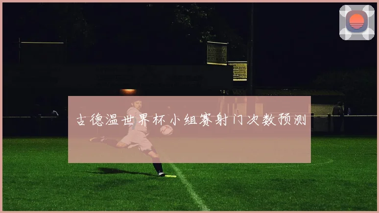 古德温世界杯小组赛射门次数预测